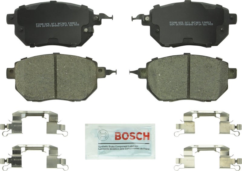 BOSCH BC969 QuietCast Premium Ceramic Disc Brake Pad Set  Compatible with Select Infiniti FX35 FX45 Nissan Altima Maxima Murano FRONT